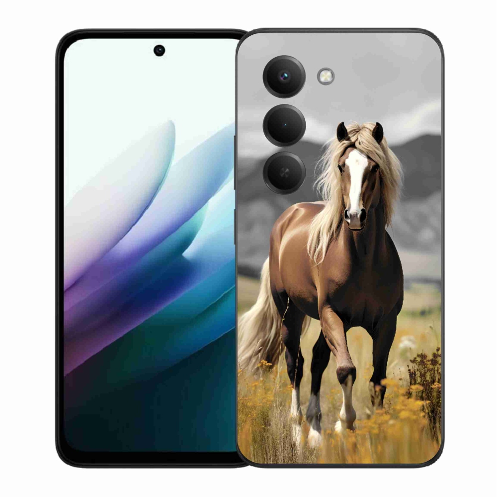 Gélový kryt mmCase na Xiaomi Redmi 15 4G/5G (171mm) - hnedý kôň 1