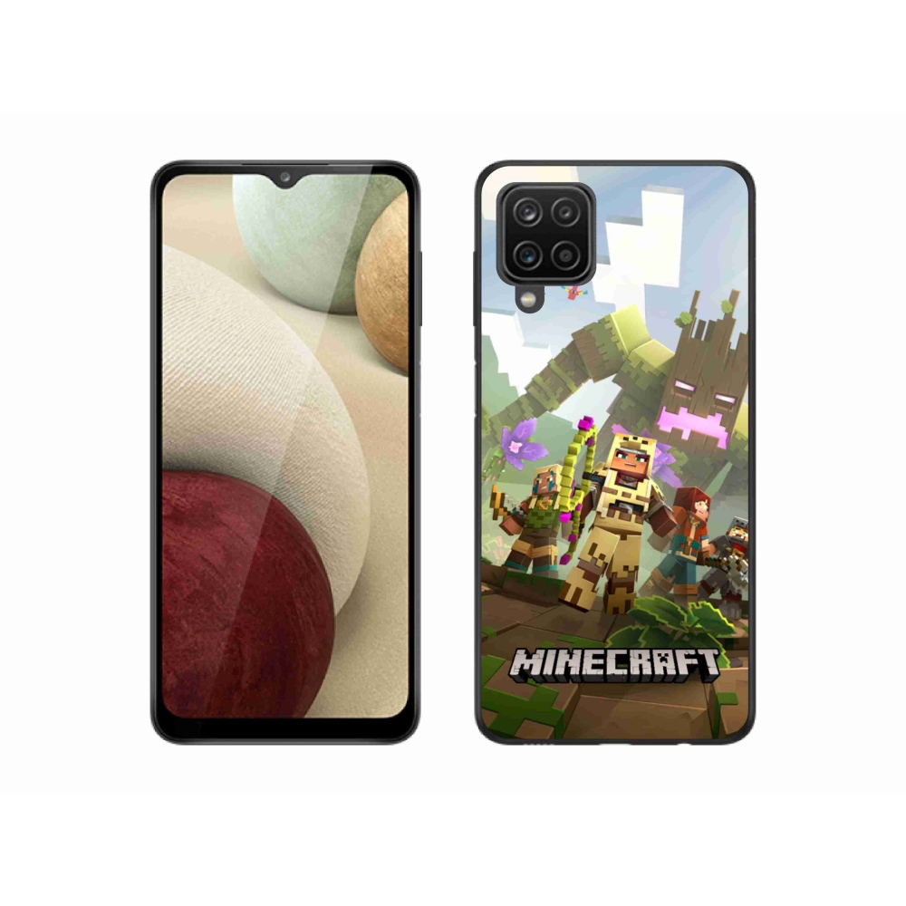 Gélový kryt mmCase na Samsung Galaxy A12 - minecraft 1