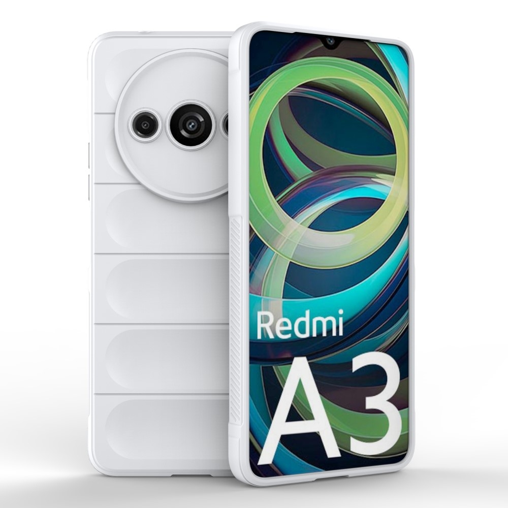 Rugg odolný gélový obal na Xiaomi Redmi A3 - biely