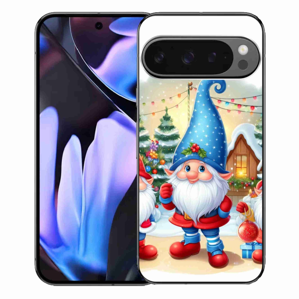 Gélový kryt mmCase na Google Pixel 9 Pro XL - vianočné škriatkovia