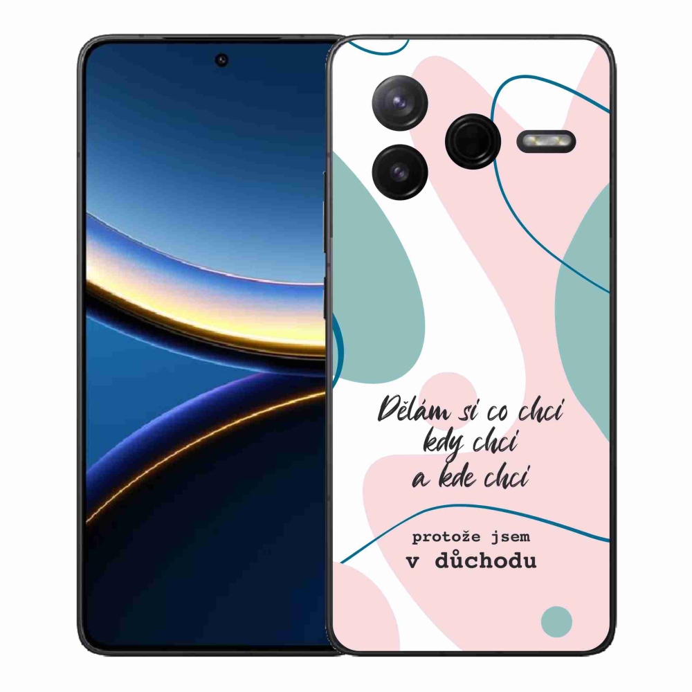 Gélový kryt mmCase na Xiaomi Poco F7 Pro - vtipný text 10 biele pozadie