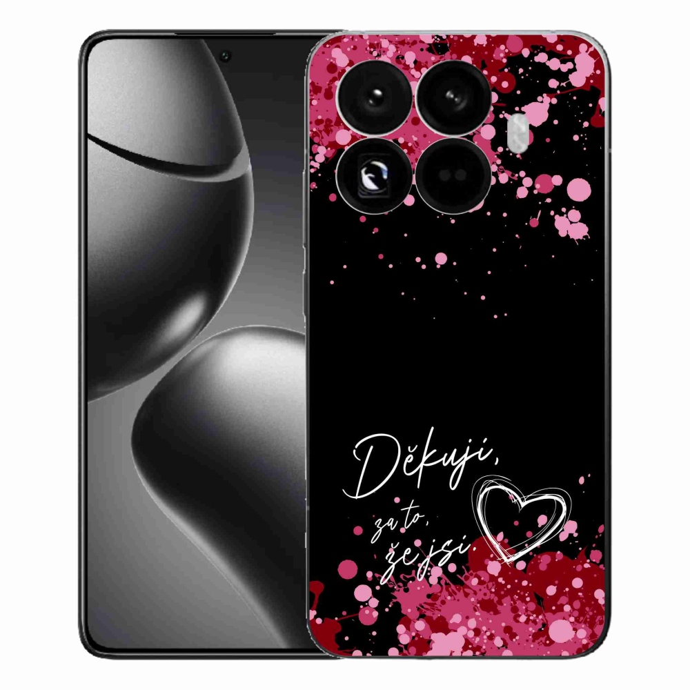 Gélový kryt mmCase na Xiaomi 15T Pro - zamilovaný text 2 čierne pozadie