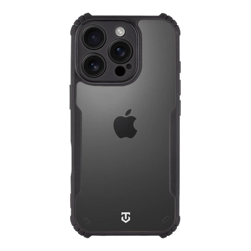 Tactical Quantum Stealth Kryt pre Apple iPhone 16 Pro Clear/Black