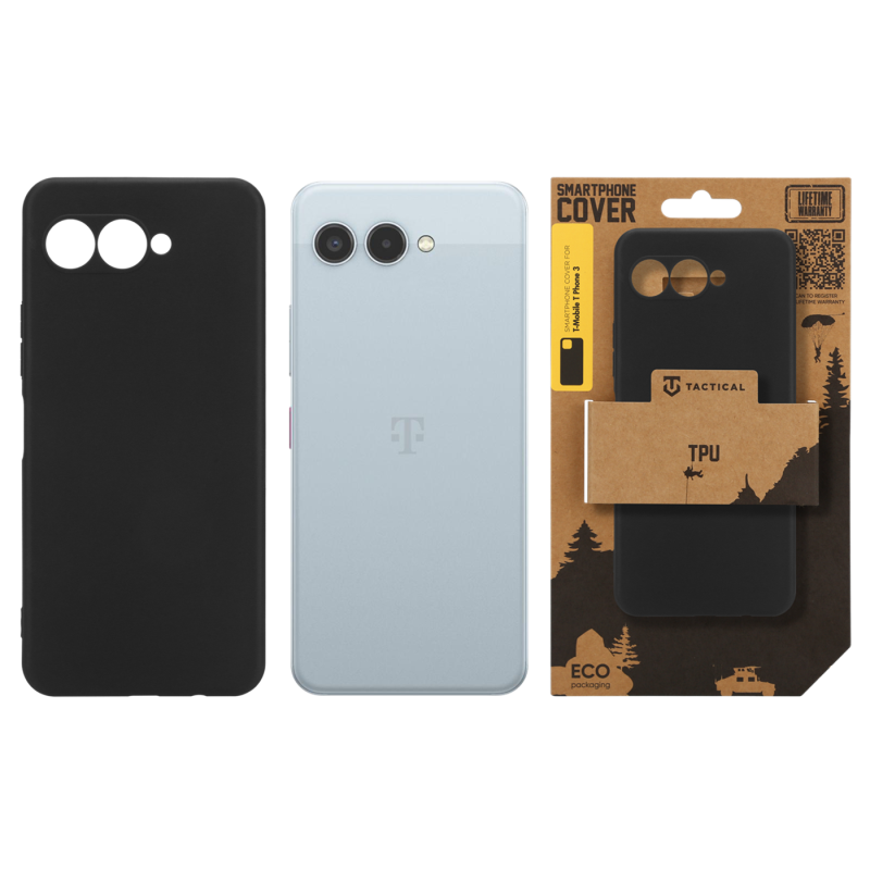 Taktický kryt TPU pre T-Mobile T Phone 3 Black