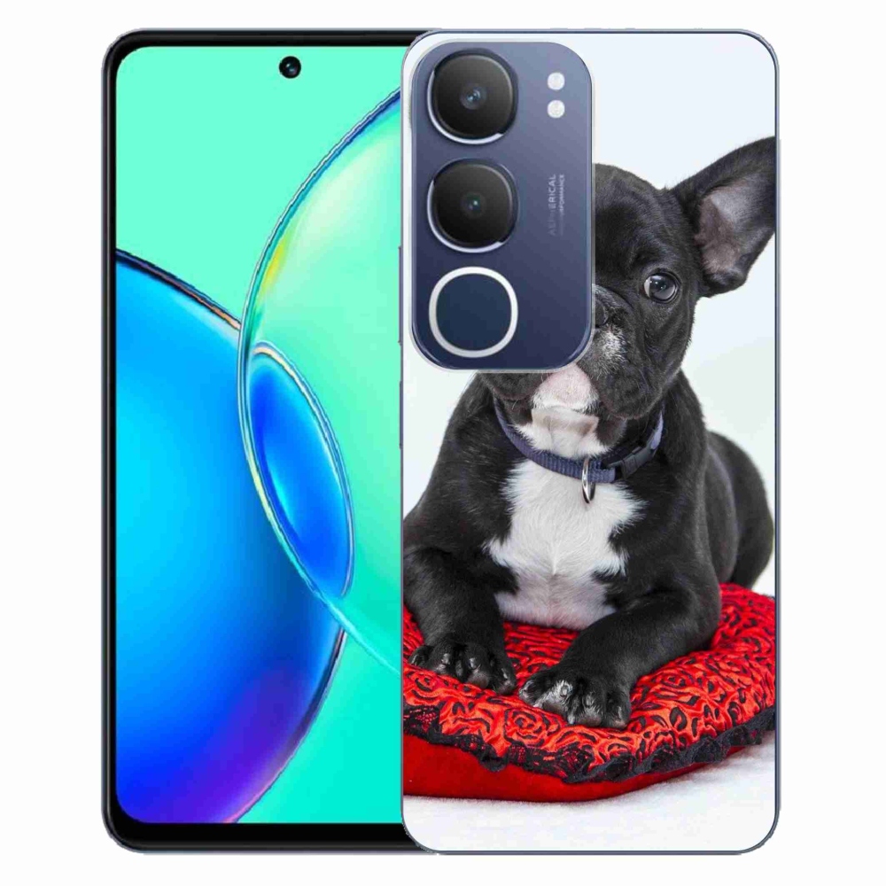 Gélový kryt mmCase na Vivo Y19s - buldog