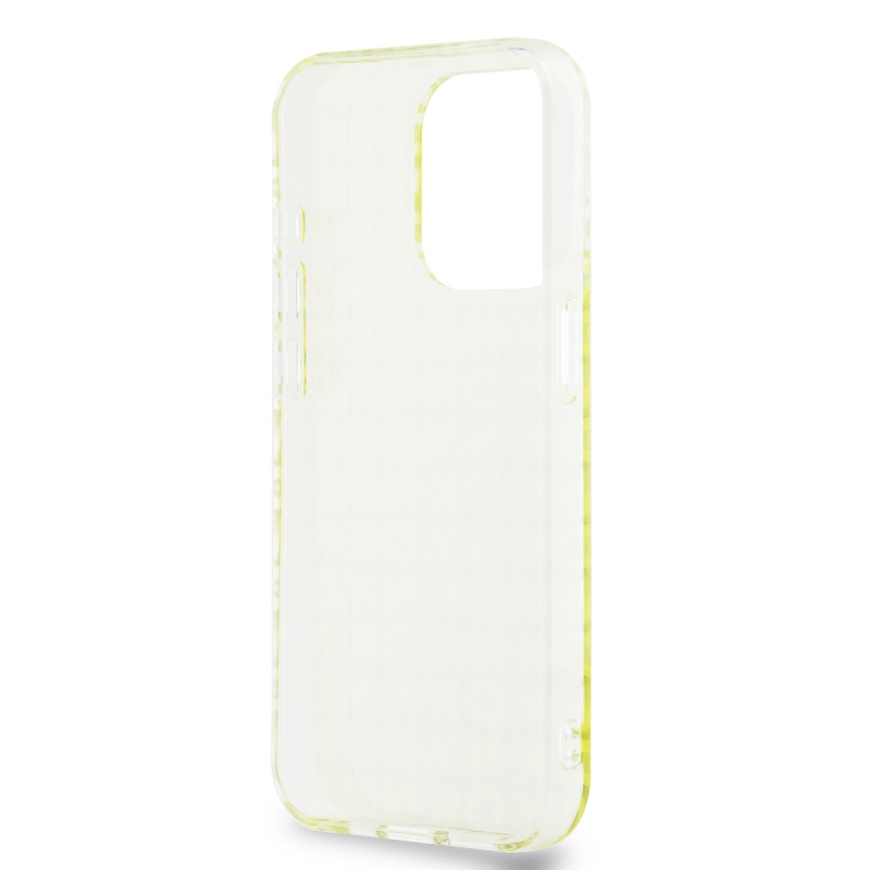 DKNY PC/TPU Repeat Pattern Zadný Kryt pre iPhone 15 Pro Max Yellow