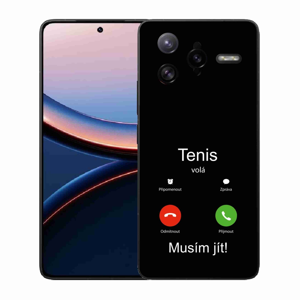 Gélový kryt mmCase na Xiaomi Poco F7 Ultra - tenis volá čierne pozadie