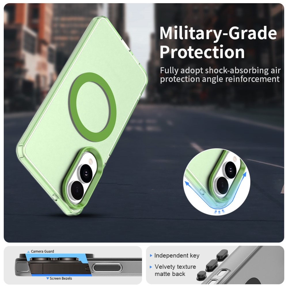 Candy gélový obal s MagSafe na Samsung Galaxy S25 Edge - zelený