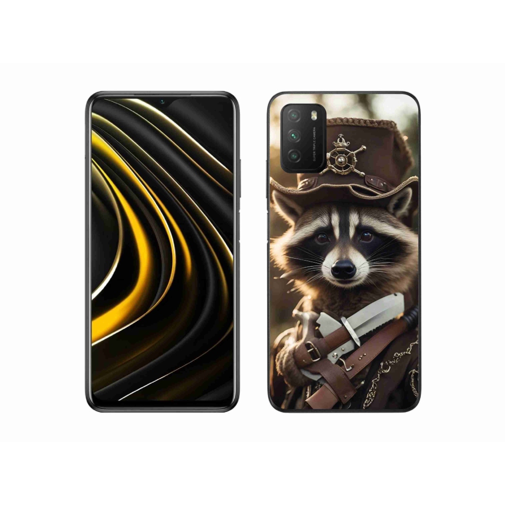 Gélový kryt mmCase na Xiaomi Poco M3 - mýval v uniforme