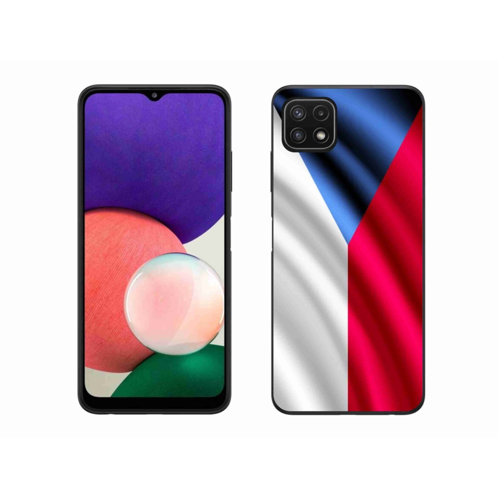 Gélový kryt mmCase na mobil Samsung Galaxy A22 5G - česká vlajka