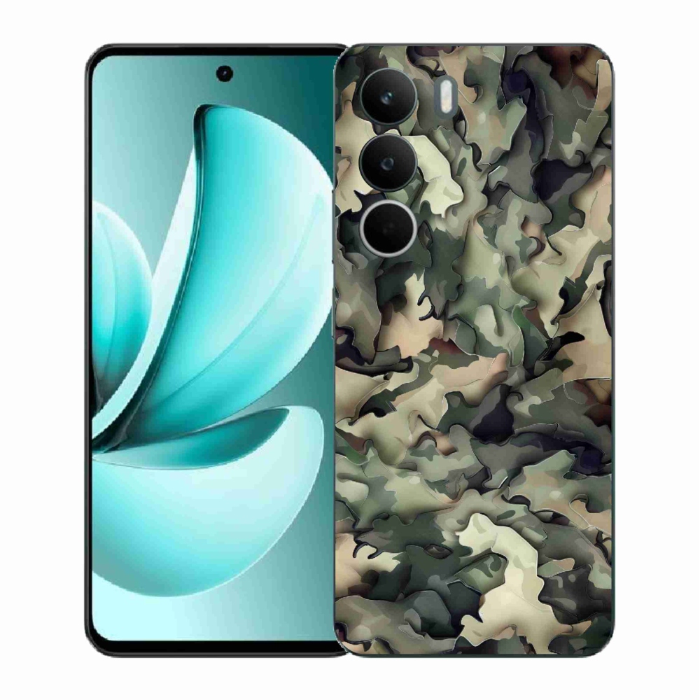 Gélový kryt mmCase na Realme C71 - maskáčový vzor 9