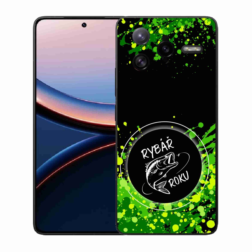 Gélový kryt mmCase na Xiaomi Poco F7 Ultra - rybár roka čierne pozadie