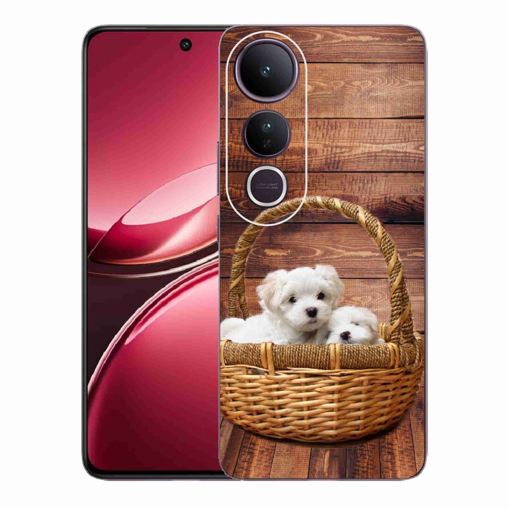 Gélový kryt mmCase na Vivo V50 Lite 4G/5G - šteniatka