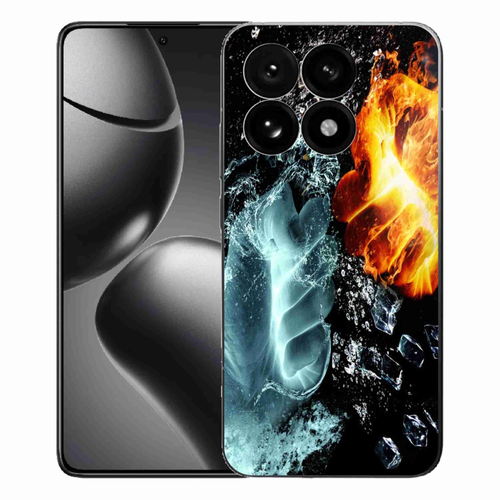Gélový kryt mmCase na Xiaomi 15T - voda a oheň