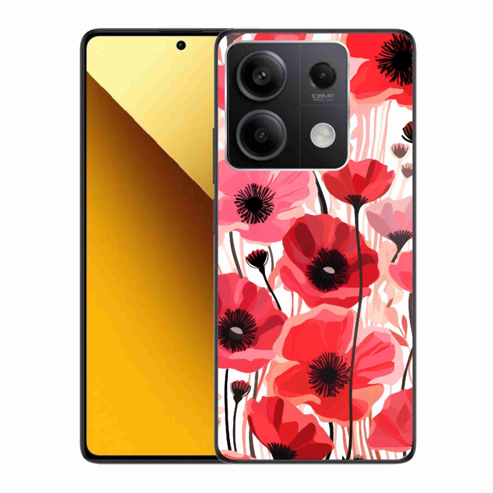 Gélový kryt mmCase na Xiaomi Redmi Note 13 5G - vlčí mak 1