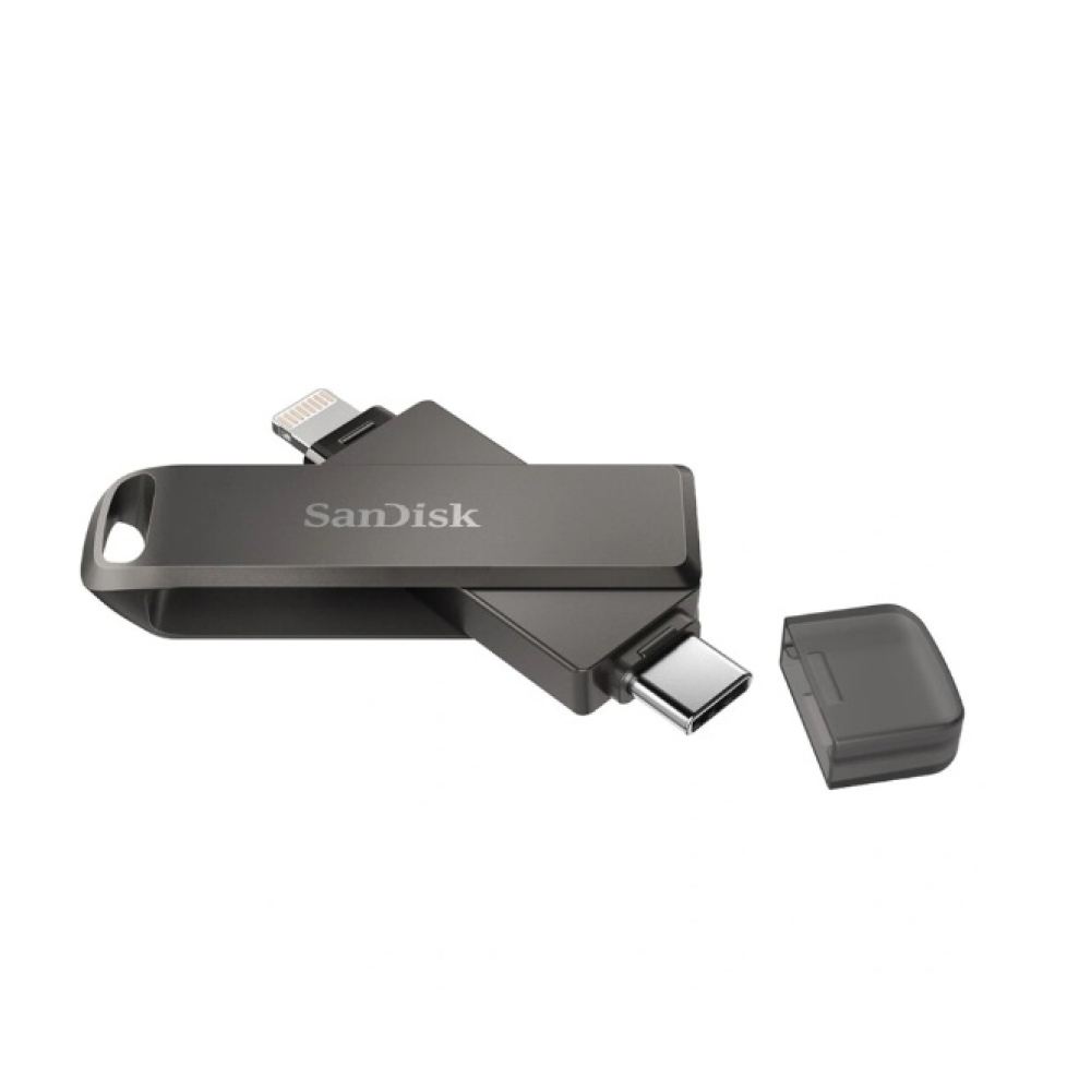 SanDisk iXpand Flash Drive Luxe 128 GB, USB-C 3.1/Lightning