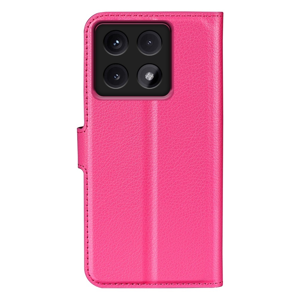 Litchi knižkové púzdro na Xiaomi 14T Pro - rose