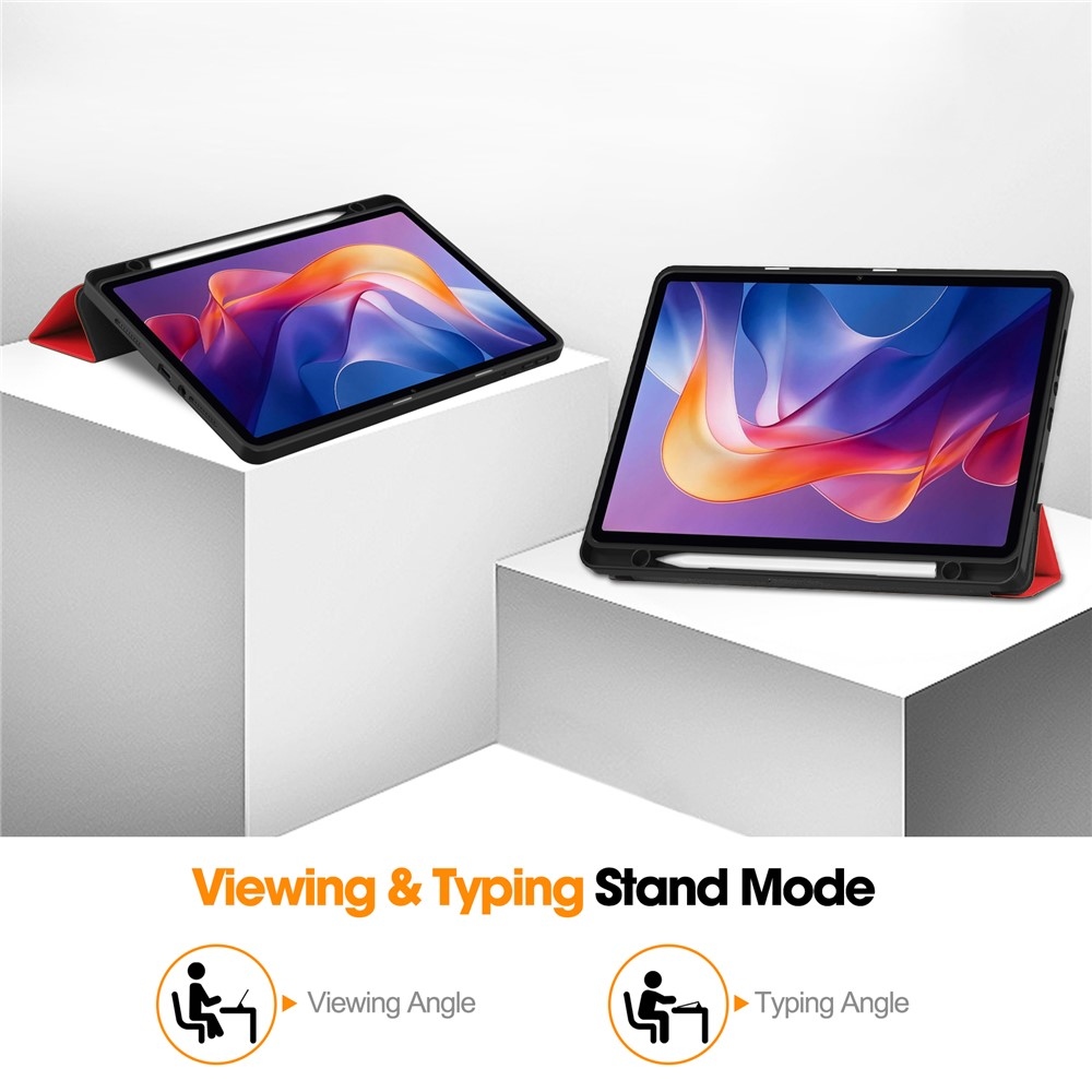 Cases chytré zatváracie púzdro na Xiaomi Redmi Pad 2 - červené