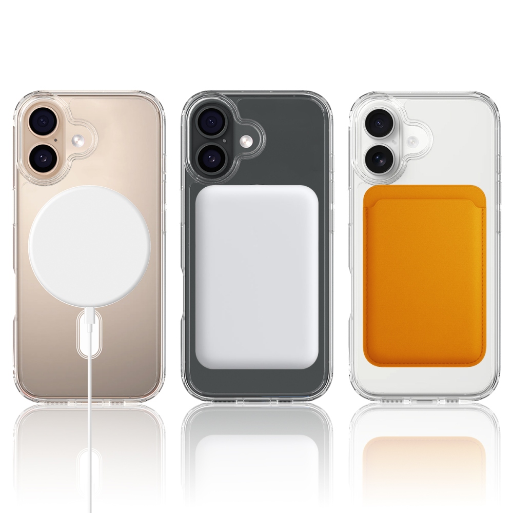 Acryle gélový obal s pevným chrbtom a MagSafe na iPhone 17 - priehľadný