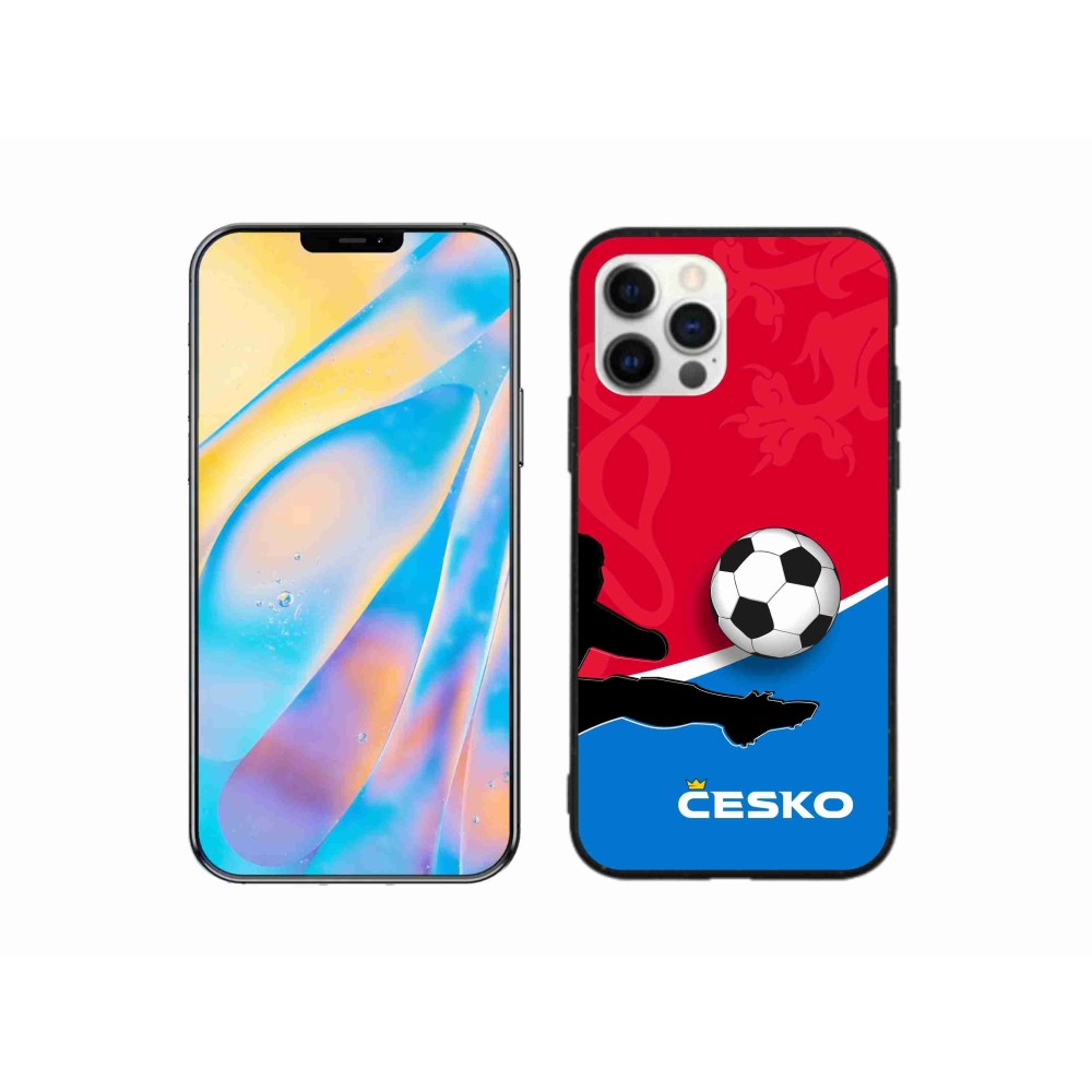 Gélový kryt mmCase na iPhone 12 Pro - futbal Česko 2