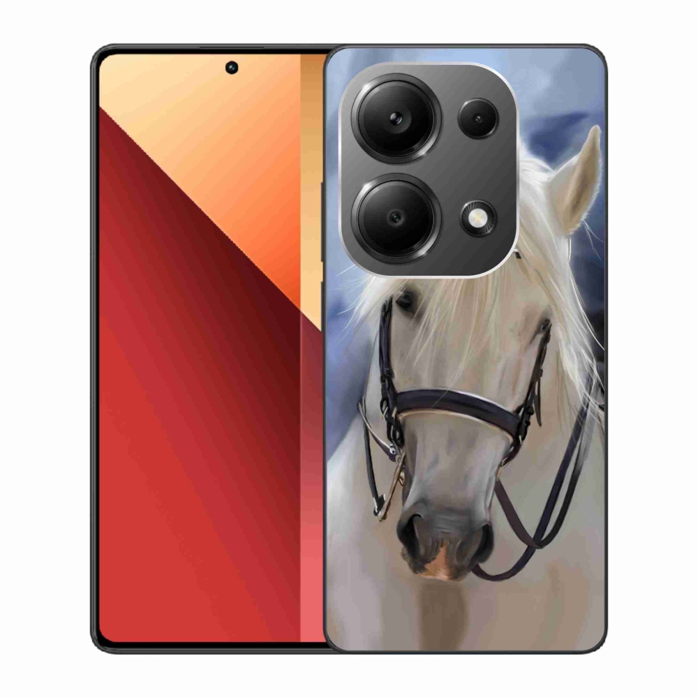 Gélový kryt mmCase na Xiaomi Redmi Note 13 Pro 4G/Poco M6 Pro - biely kôň