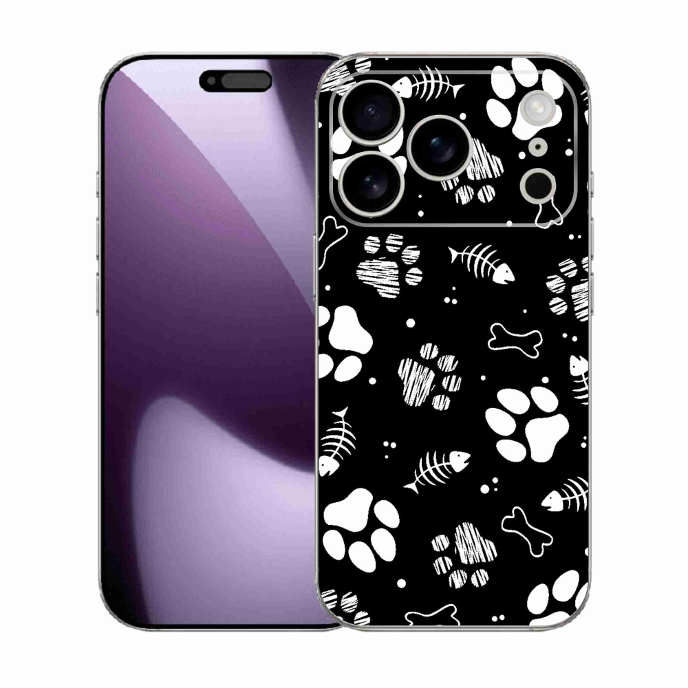 Gélový kryt mmCase na iPhone 17 Pro - psie labky