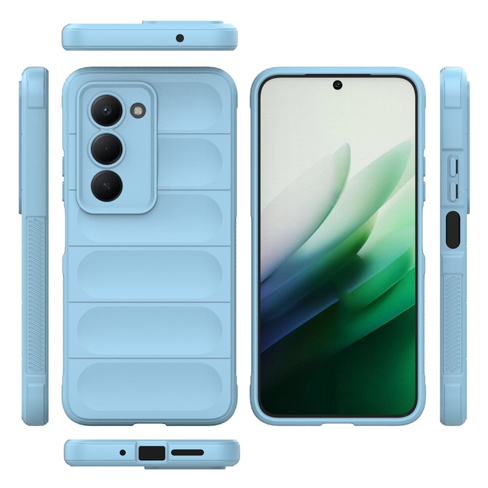 Rugg odolný gélový obal na Xiaomi Redmi 15 5G (169mm) - svetlomodrý