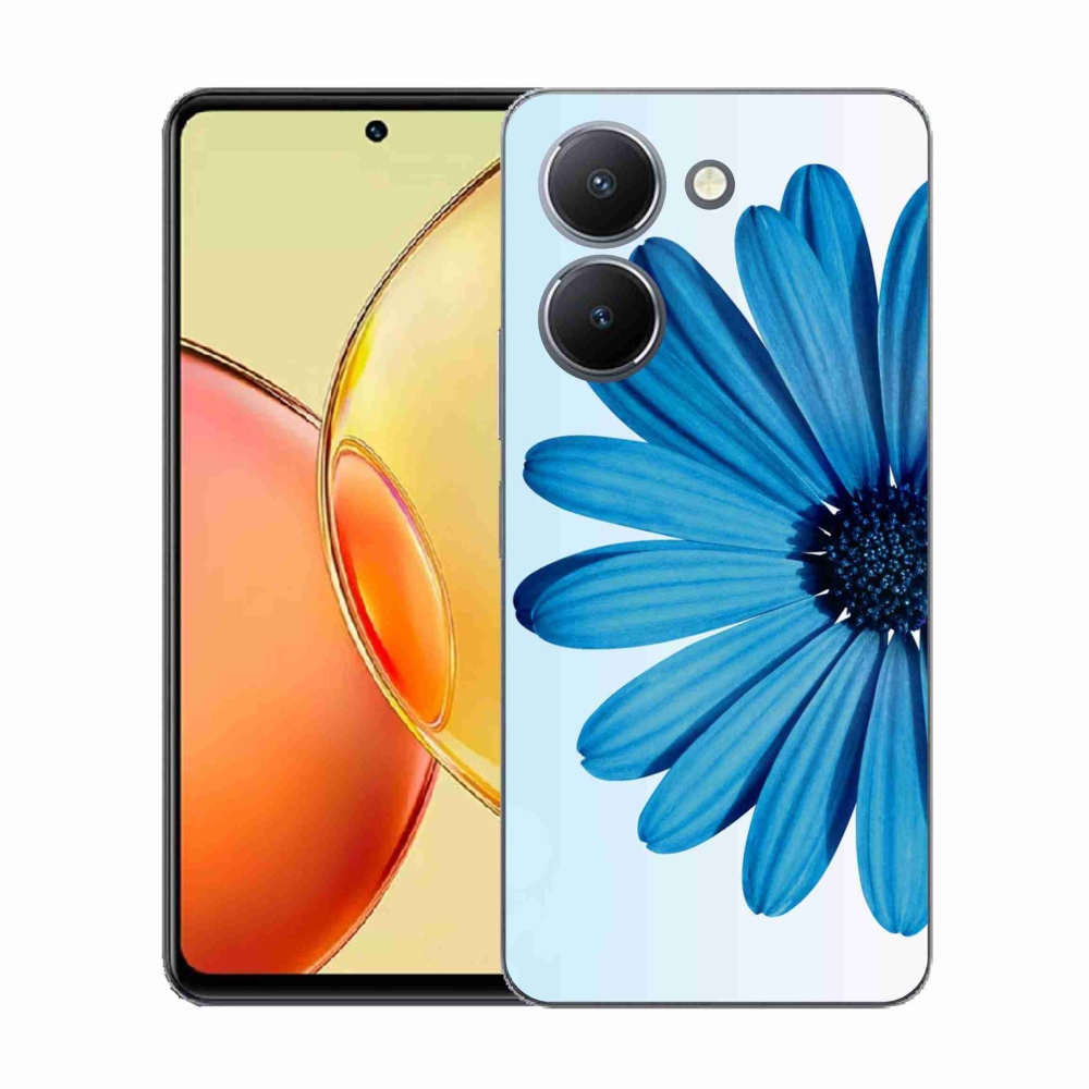 Gélový kryt mmCase na Vivo Y36 - modrá margaréta