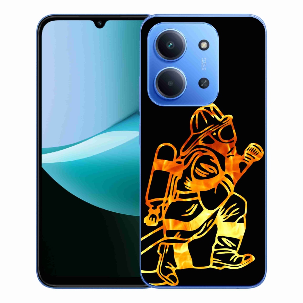 Gélový kryt mmCase na Xiaomi Redmi 15C 4G/5G (173mm) - hasič 1