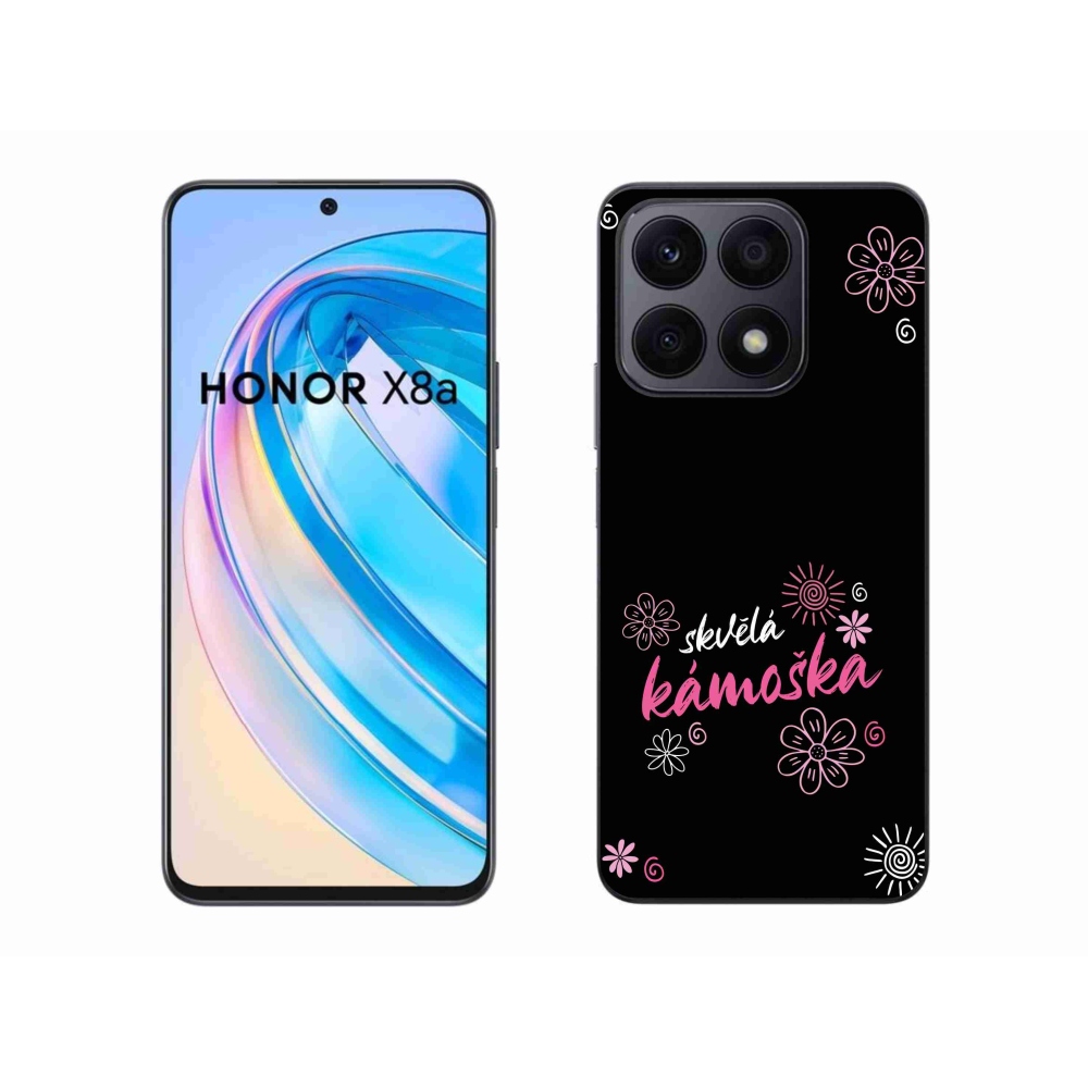 Gélový kryt mmCase na Honor X8a - skvelá kamoška čierne pozadie