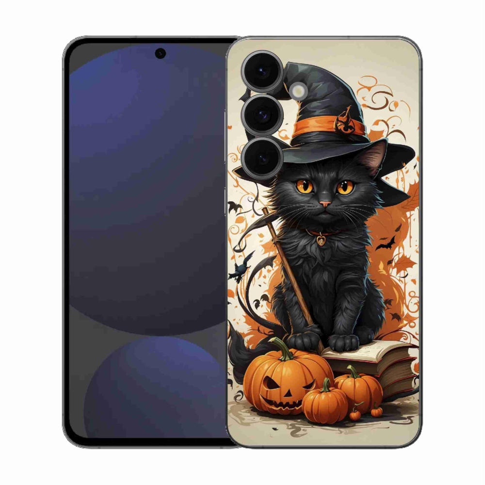 Gélový kryt mmCase na Samsung Galaxy S25 FE - kocúr čarodejník