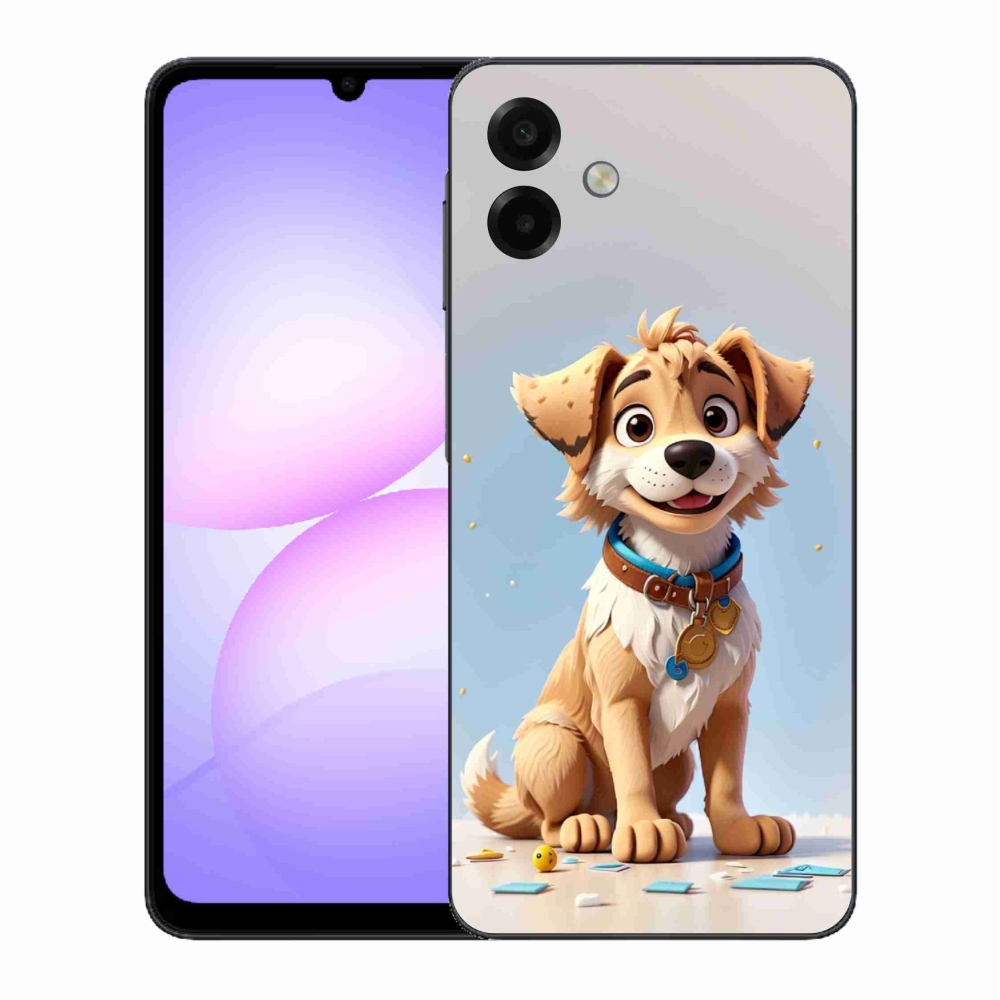 Gélový kryt mmCase na Samsung Galaxy A07 4G - kreslené šteňa