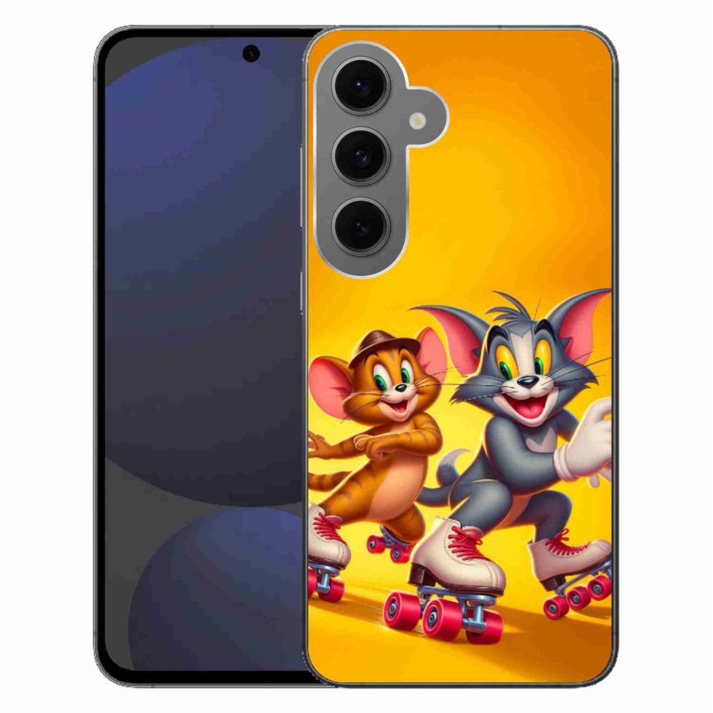 Gélový kryt mmCase na Samsung Galaxy S24 FE - Tom a Jerry