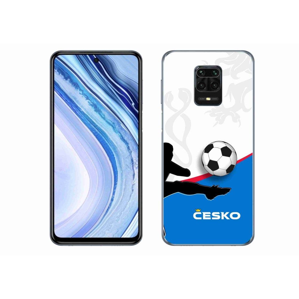Gélový kryt mmCase na Xiaomi Redmi Note 9 Pro - futbal Česko 3