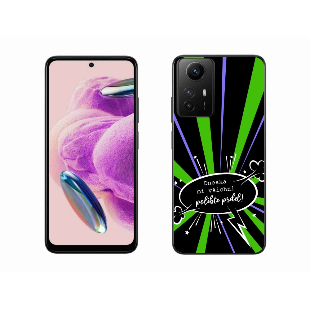 Gélový kryt mmCase na Xiaomi Redmi Note 12S - vtipný text 15 čierne pozadie