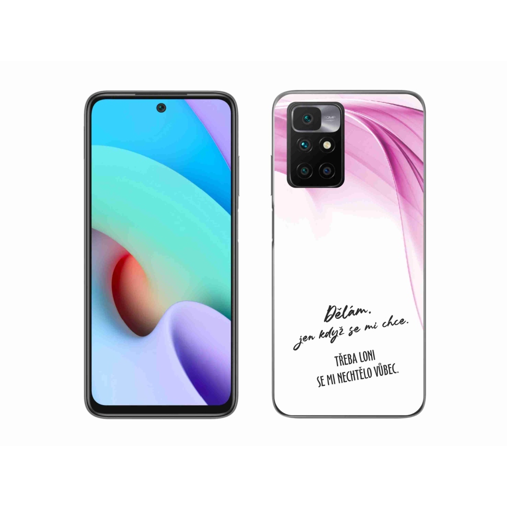 Gélový kryt mmCase na Xiaomi Redmi 10/Redmi 10 (2022) - vtipný text 12 biele pozadie