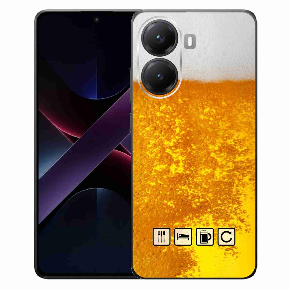 Gélový kryt mmCase na Xiaomi Poco X7 Pro 5G - pivný motív 3
