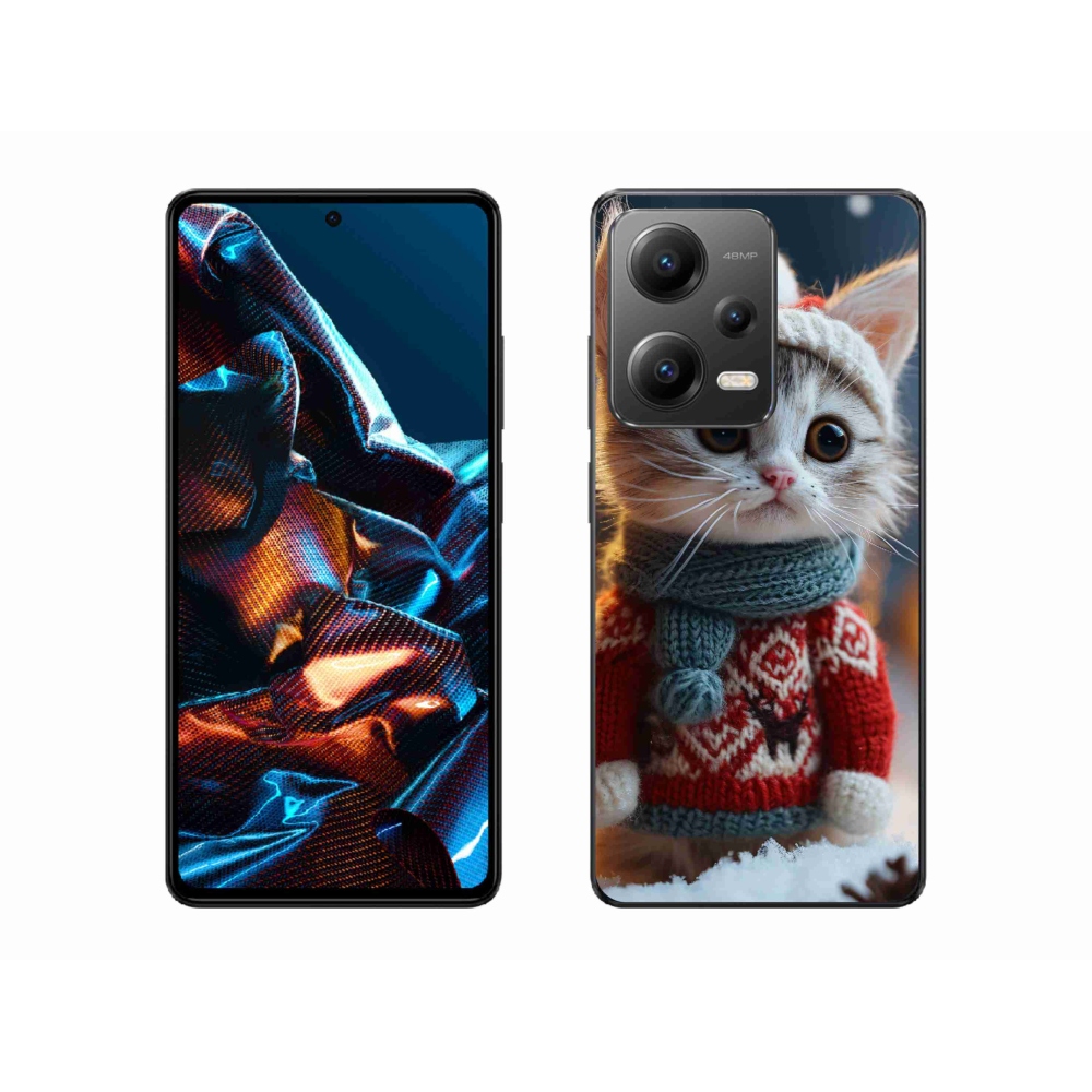 Gélový kryt mmCase na Xiaomi Redmi Note 12 Pro 5G - mačiatko vo svetri