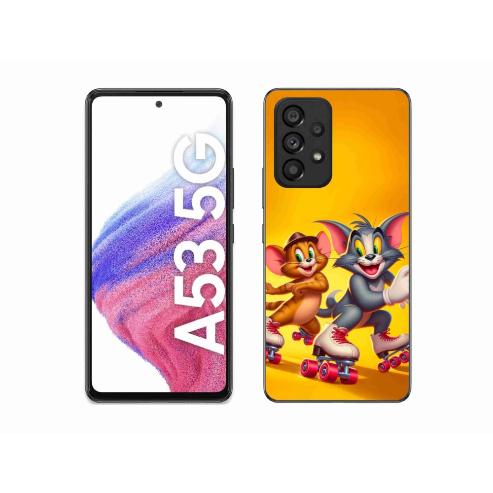 Gélový kryt mmCase na Samsung Galaxy A53 5G - tom a jerry