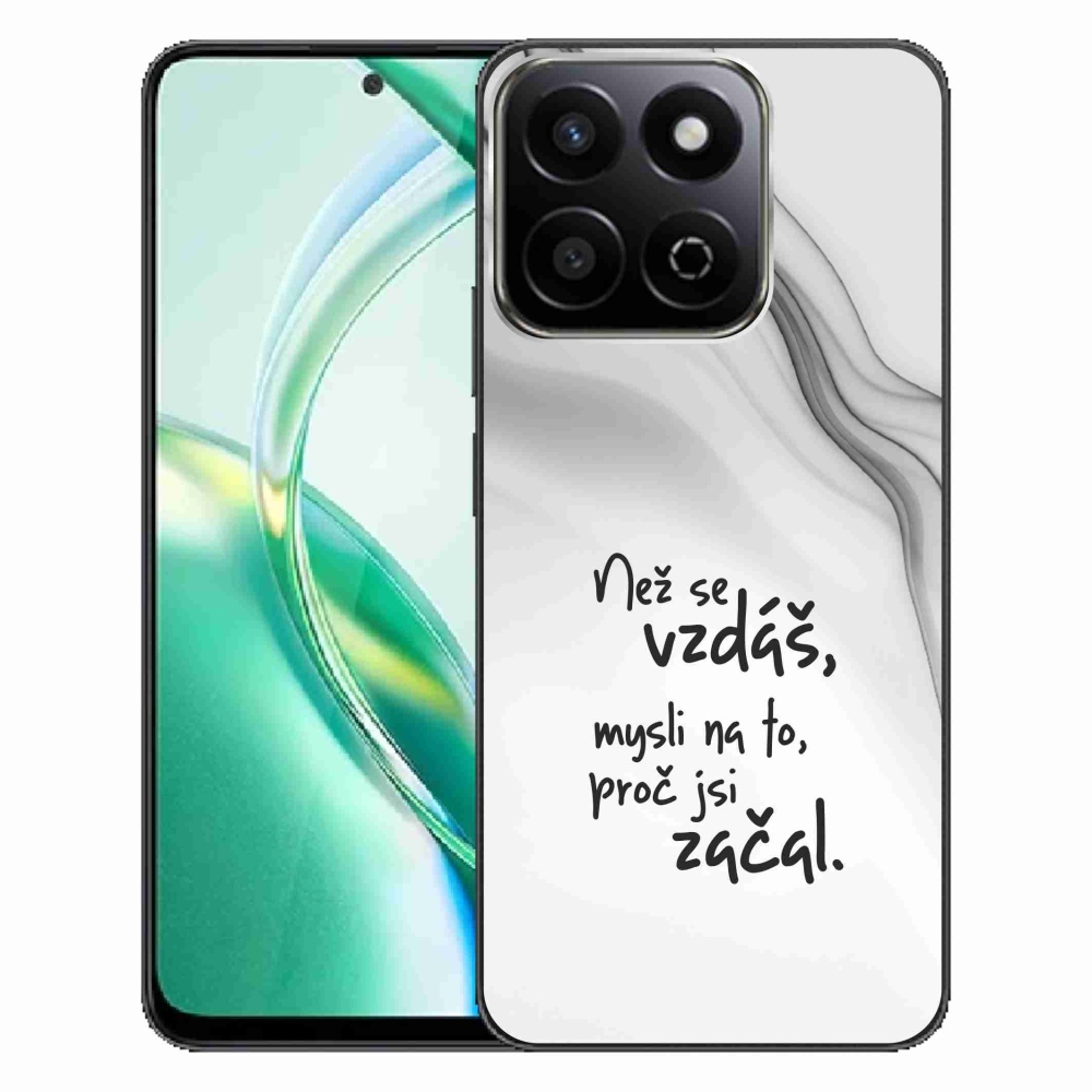 Gélový kryt mmCase na Honor 200 Smart 5G - citát 2 biele pozadie