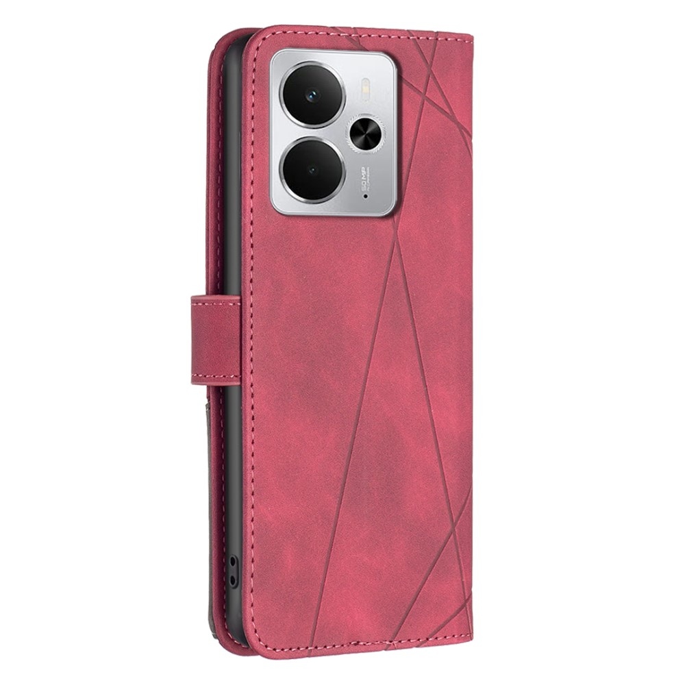 COLOR BNF knižkové puzdro na Realme 14 5G - červené