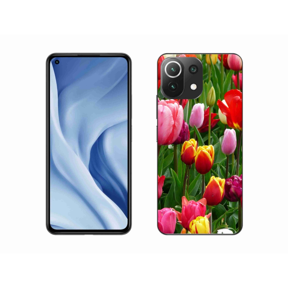 Gélový kryt mmCase na Xiaomi 11 Lite 5G NE - tulipány