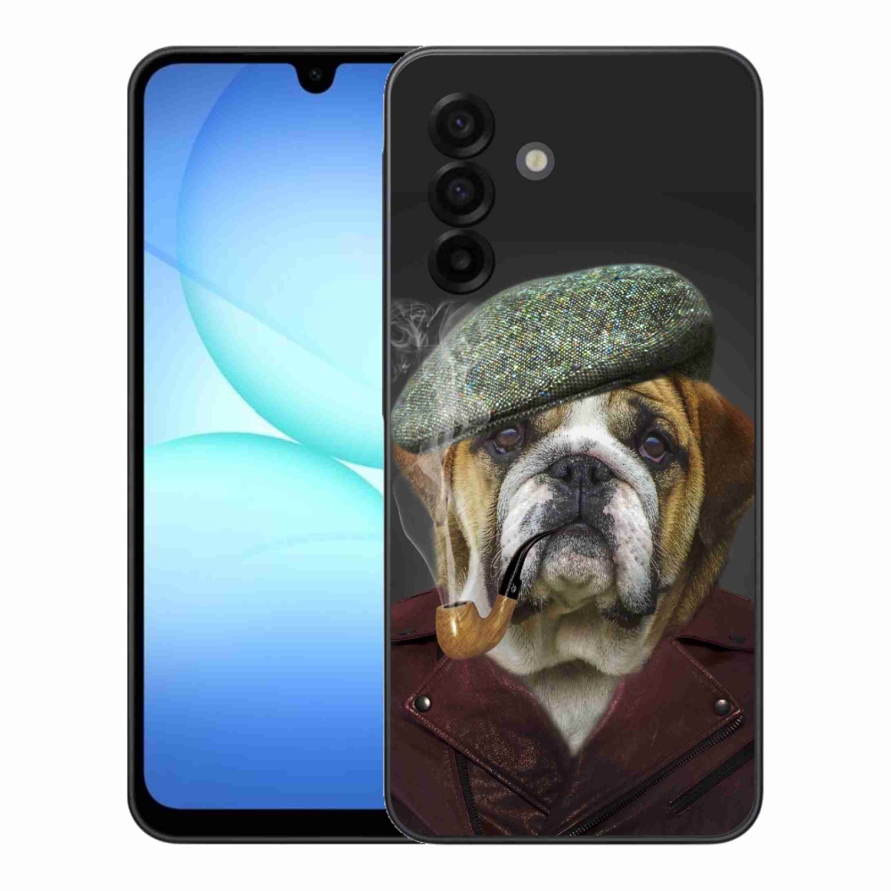 Gélový kryt mmCase na Samsung Galaxy A17 5G - pes s fajkou