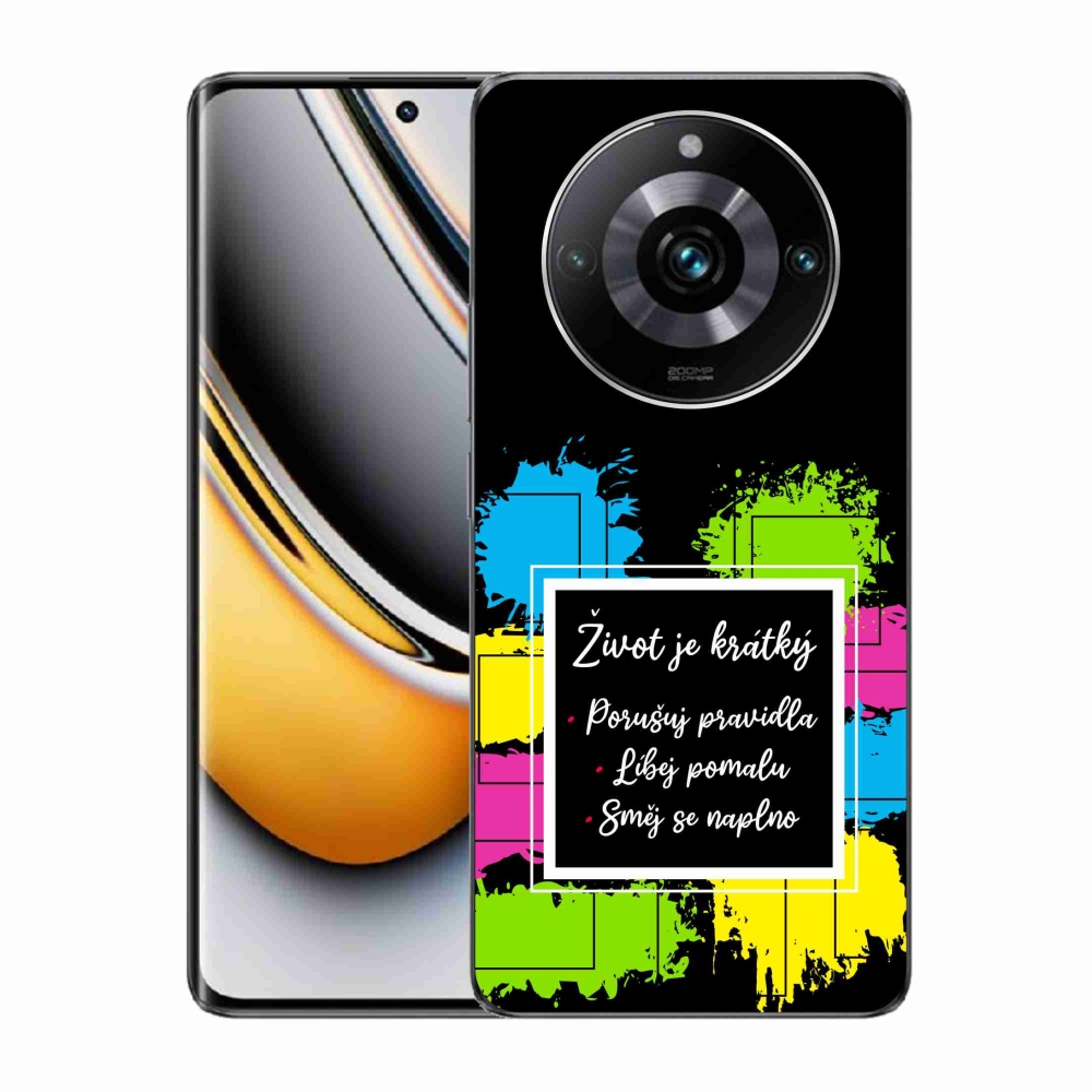 Gélový kryt mmCase na Realme 11 Pro/11 Pro+ - citát 5 čierne pozadie