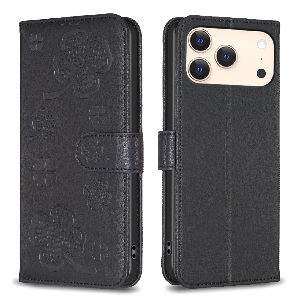 Clover knižkové púzdro na iPhone 17 Pro Max - čierne