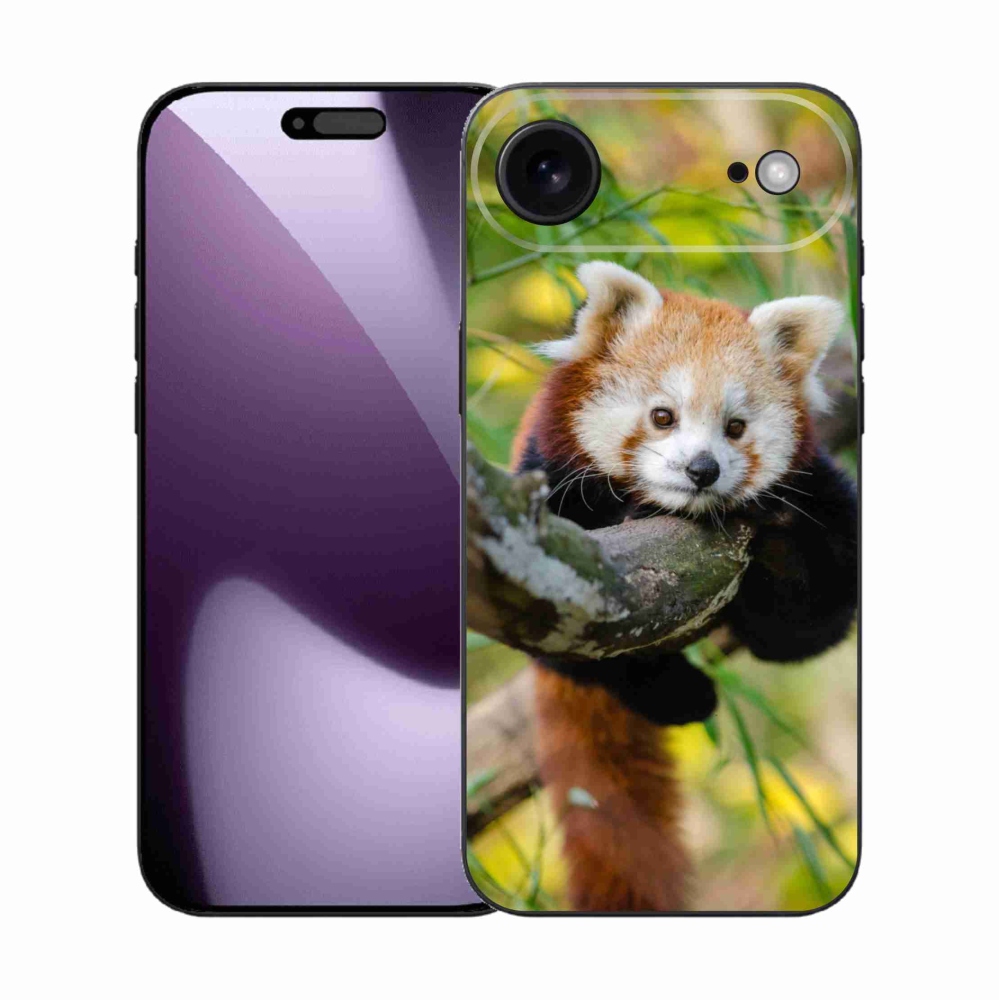 Gélový kryt mmCase na iPhone 17 Air - panda červená