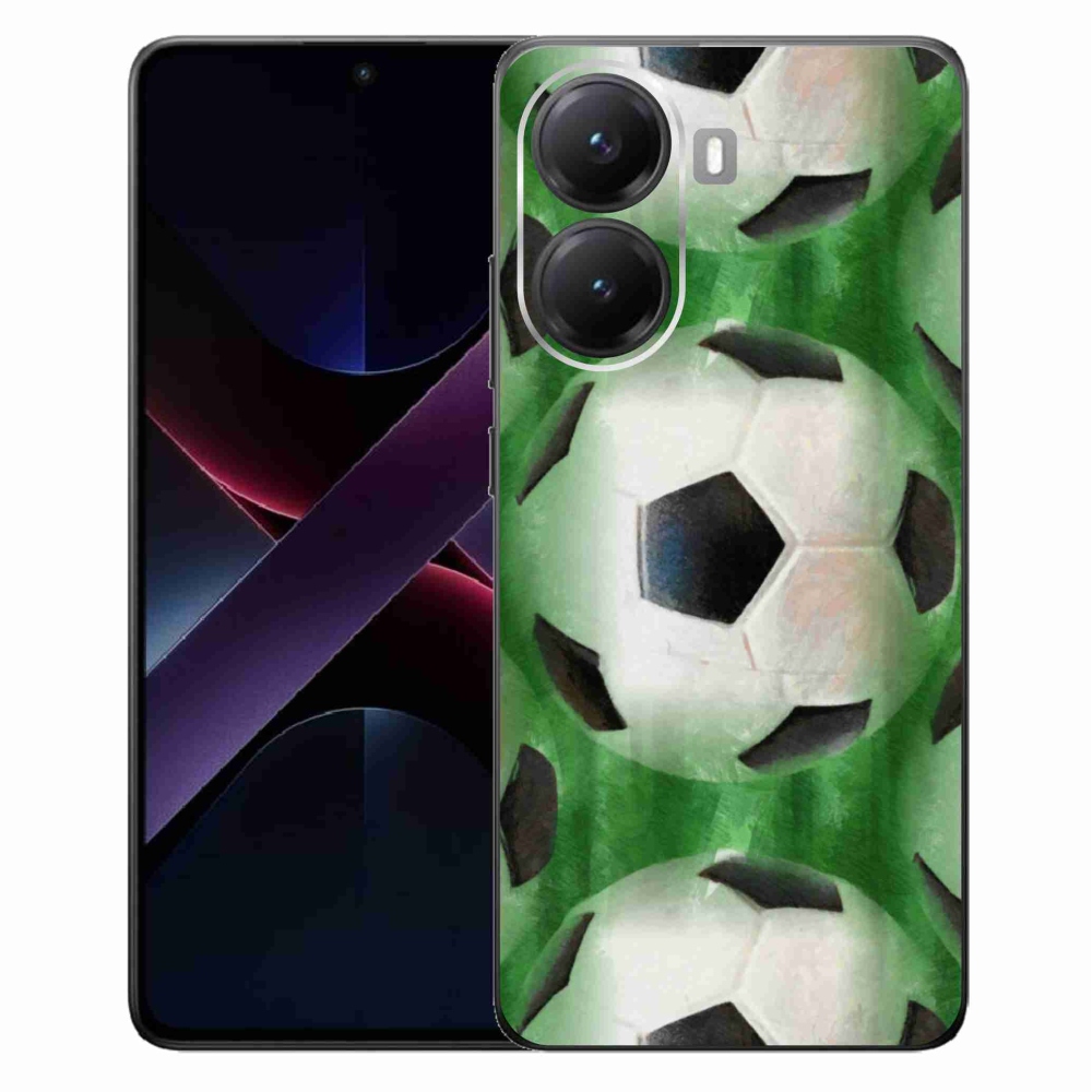 Gélový kryt mmCase na Xiaomi Poco X7 Pro 5G - futbalová lopta