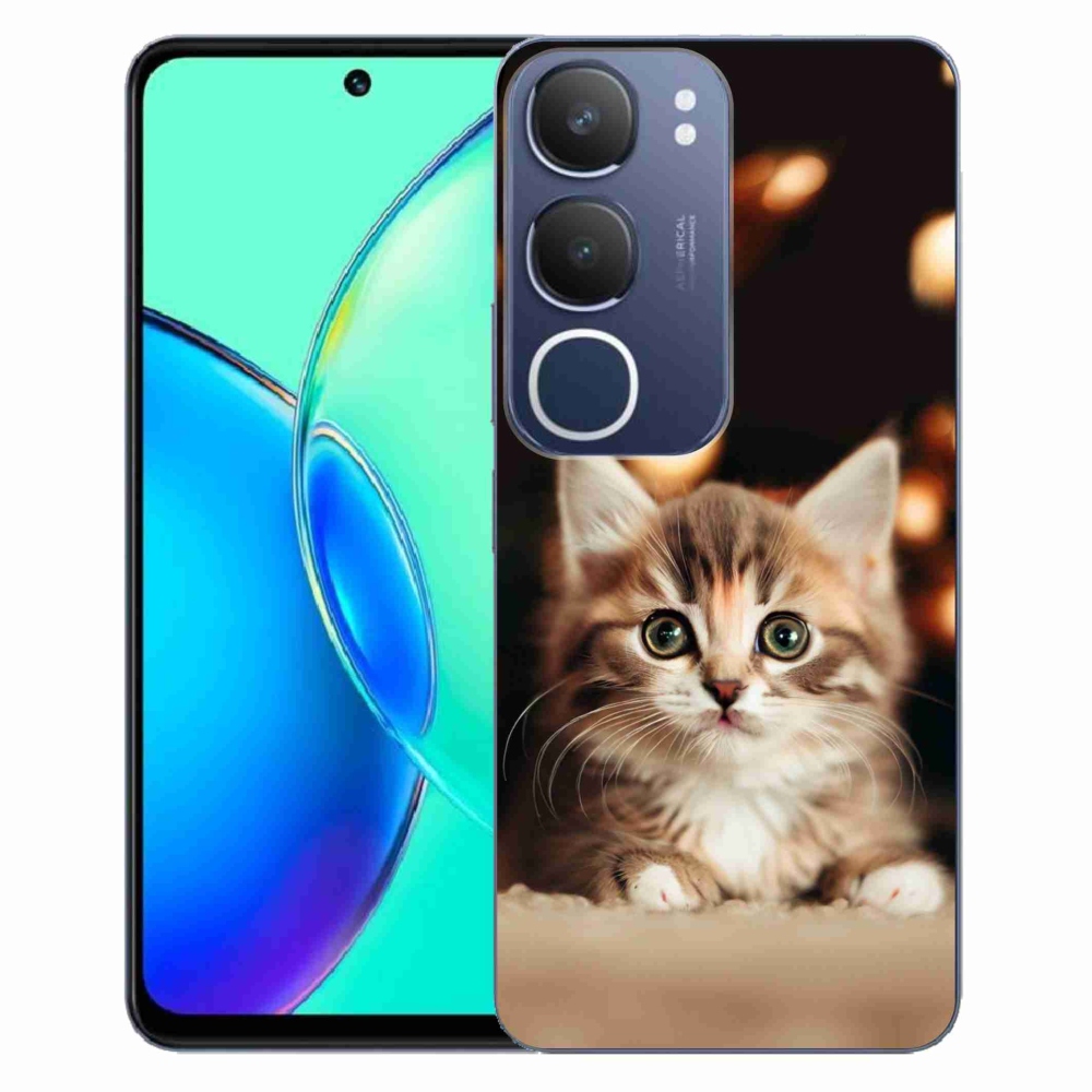 Gélový kryt mmCase na Vivo Y19s - roztomilé mačiatko 2