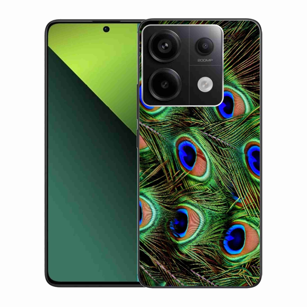Gélový kryt mmCase na Xiaomi Redmi Note 13 Pro 5G/Poco X6 5G - pávie perie