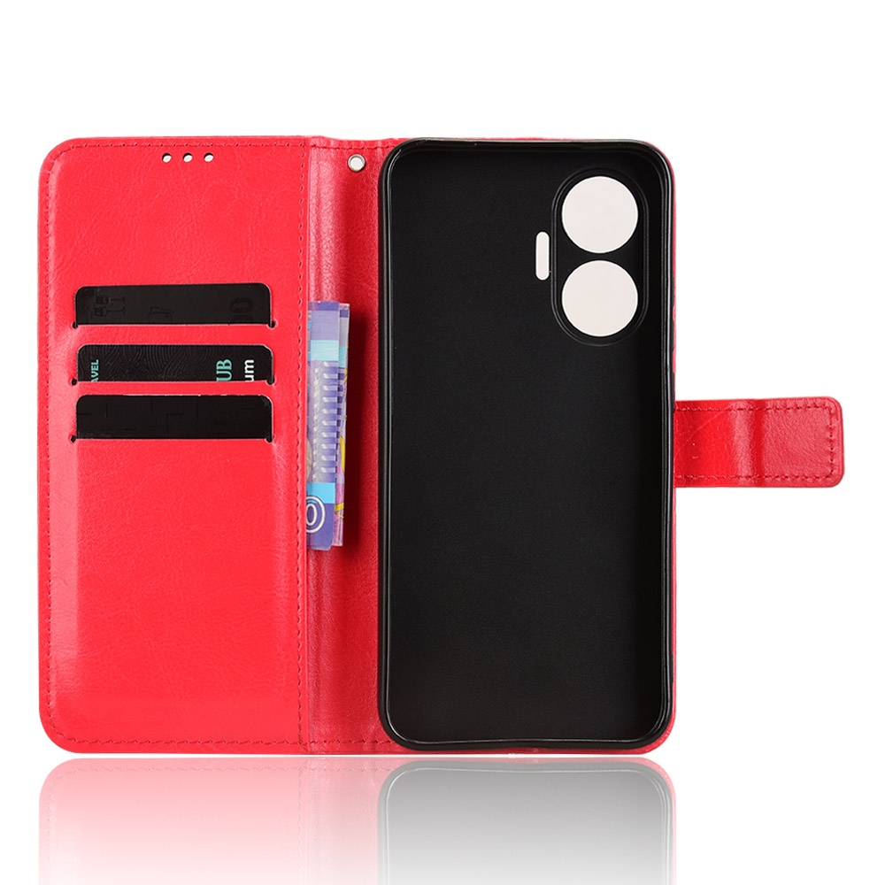 Crazy knižkové púzdro na Xiaomi Poco F7 5G - červené